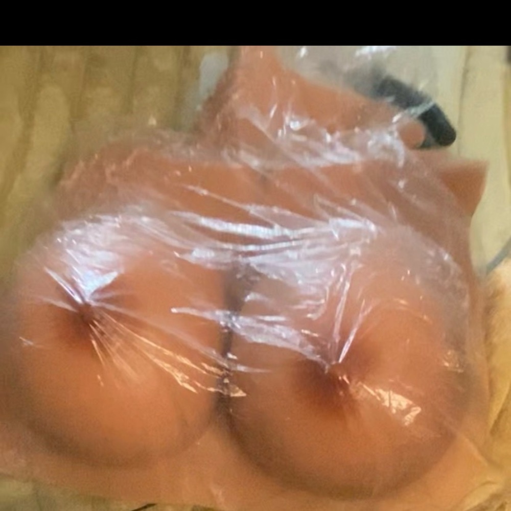 Realistic skin silicone breast plate